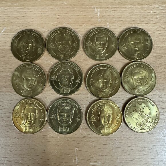 1998 McDonald's Team Canada Official Olympic Hockey Complete 12 Medallion Set - Picture 3 of 4